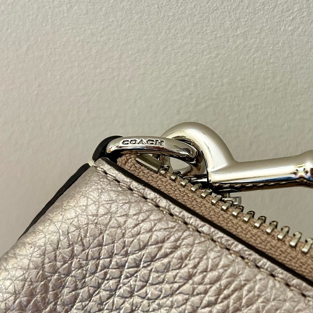 Like New Metallic Coach Bag - Picture 5 of 7